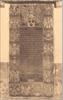 Alden Biesen: grafsteen van de kommandeur Van Rochav met 16 gepolychromeerde wapenschilden